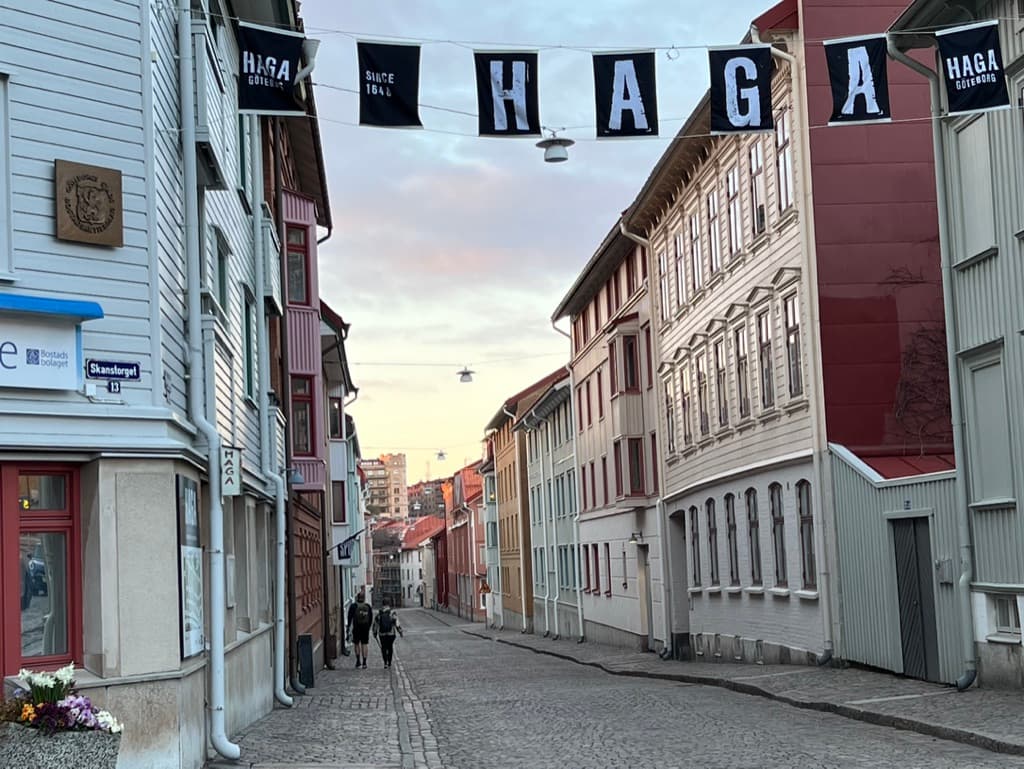 Vy från Haga i Göteborg